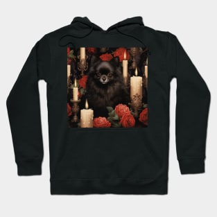 Gothic Black Pomeranian Hoodie